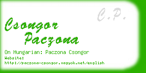 csongor paczona business card